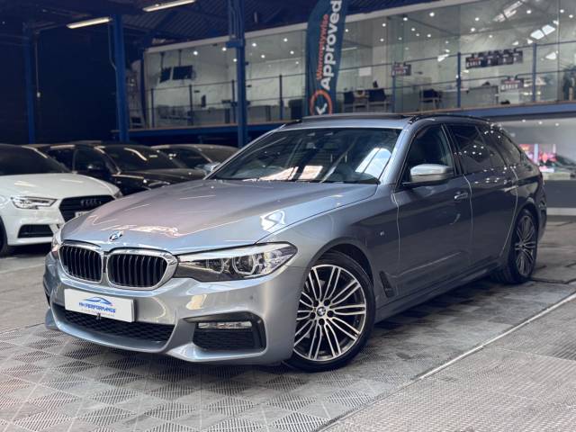 BMW 5 Series 2.0 520d M Sport Touring Auto xDrive Euro 6 (s/s) 5dr Estate Diesel Blue