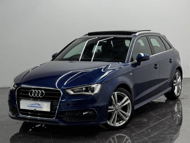Audi A3 2.0 TDI S line Sportback S Tronic Euro 6 (s/s) 5dr Hatchback Diesel Blue