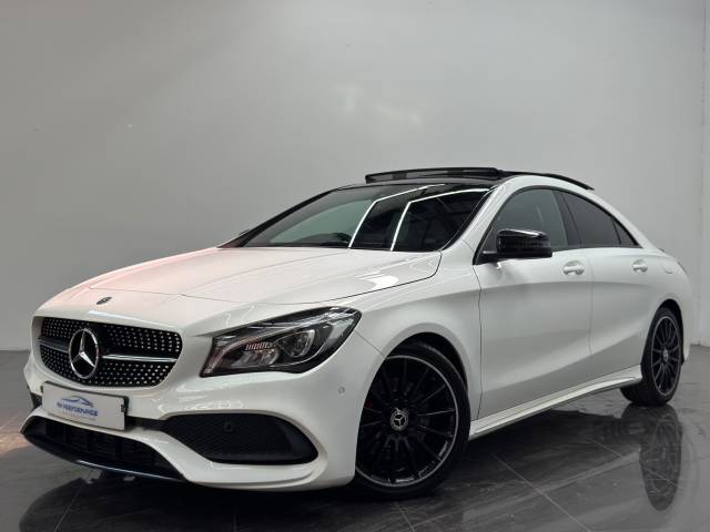 Mercedes-Benz CLA 2.1 CLA220d AMG Line Night Edition (Plus) Coupe 7G-DCT Euro 6 (s/s) 4dr Saloon Diesel White